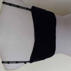 Black velveteen bra/top